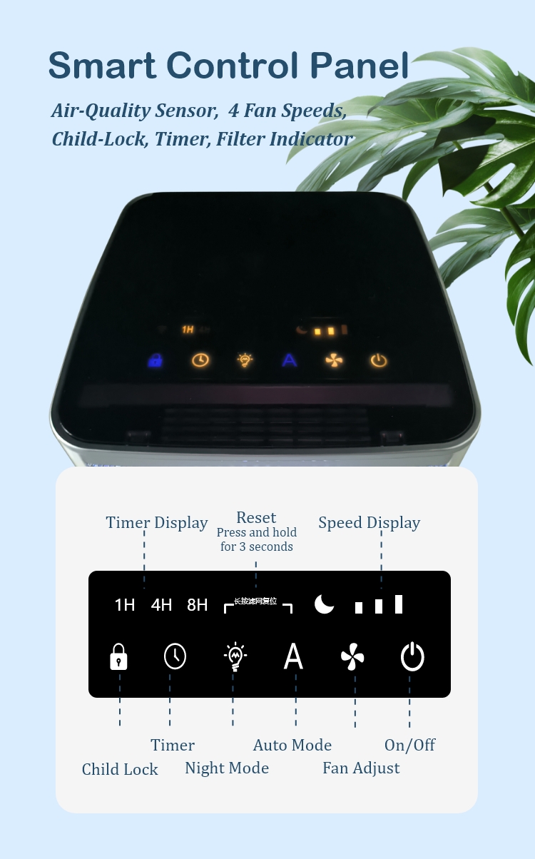 جهاز تنقية الهواء أوزون W80G
